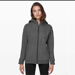 Lululemon All Yours Zip Hoodie Heathered Speckled Black / Black Size small
